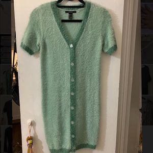 90’s Fuzzy cardigan dress